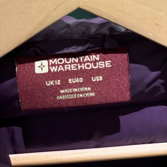 Mountain Warehouse Black and Purple Puffer Jacket - Picture 2 of 4